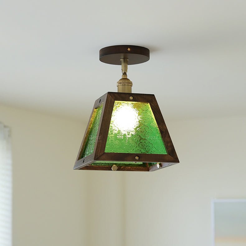 Edmund Groen gepatenteerd glas plafondlamp