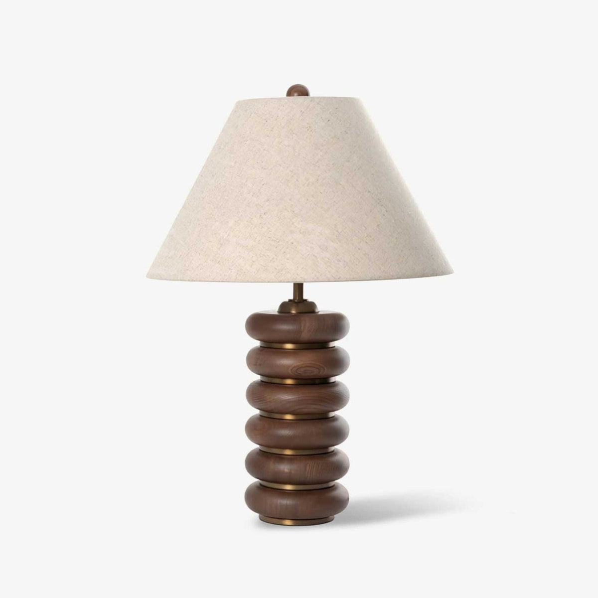 Rinalia Minimalistische tafellamp van walnoot