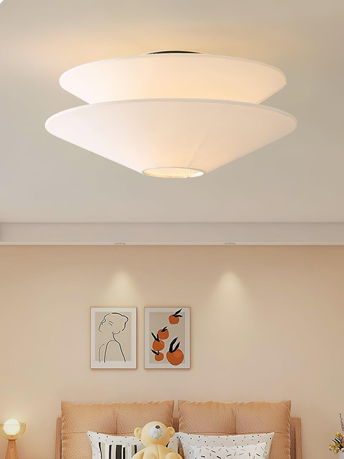 Ealo Noordse kunst stof Vlakke plafondlamp