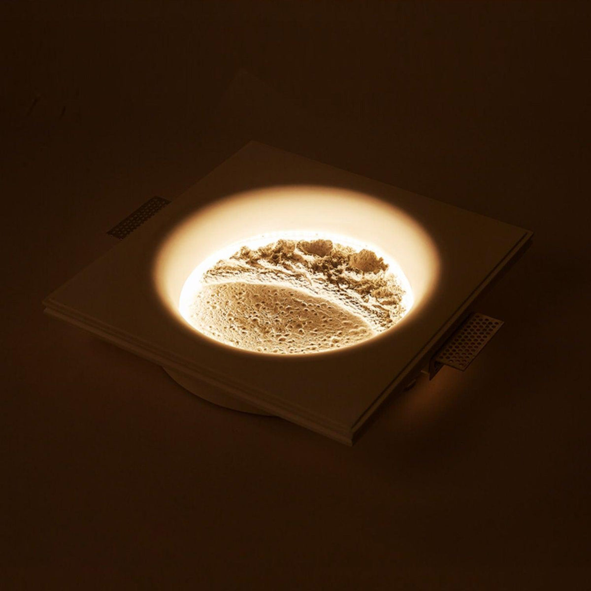 Elaisaine wandlamp Gips Maan