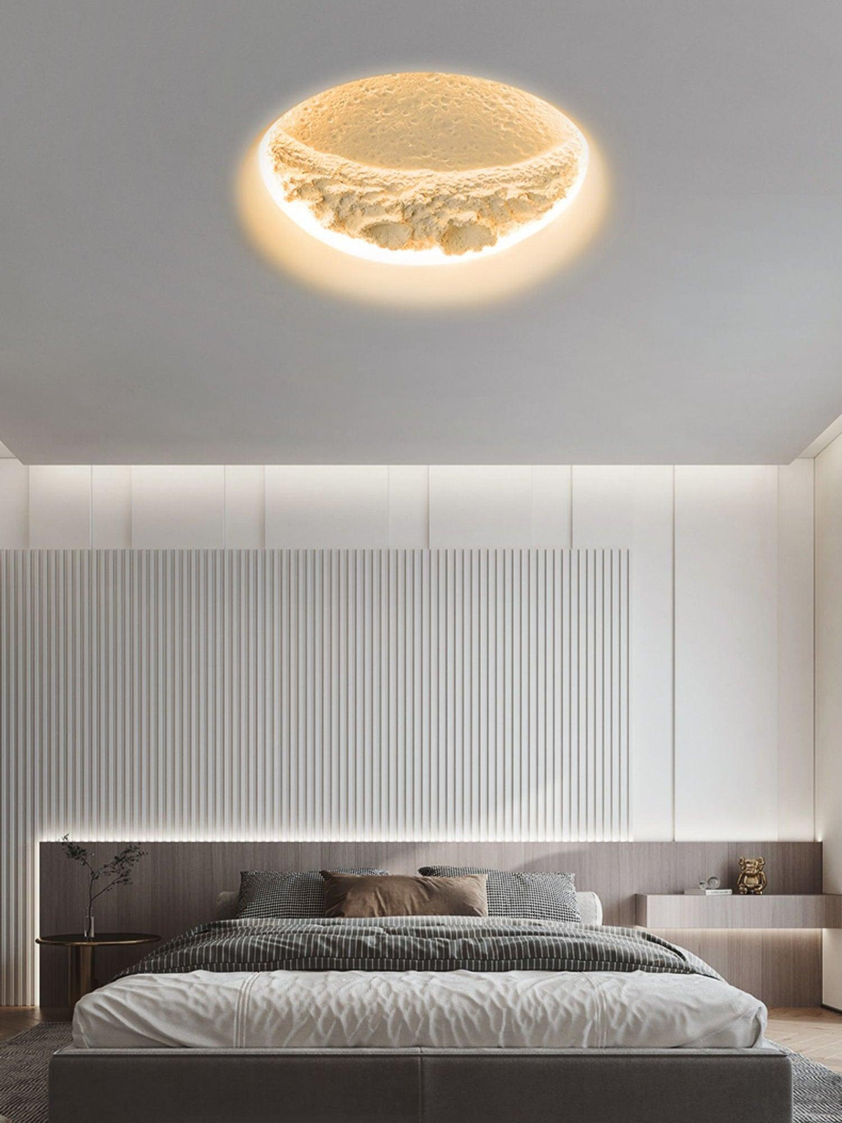 Elaisaine wandlamp Gips Maan