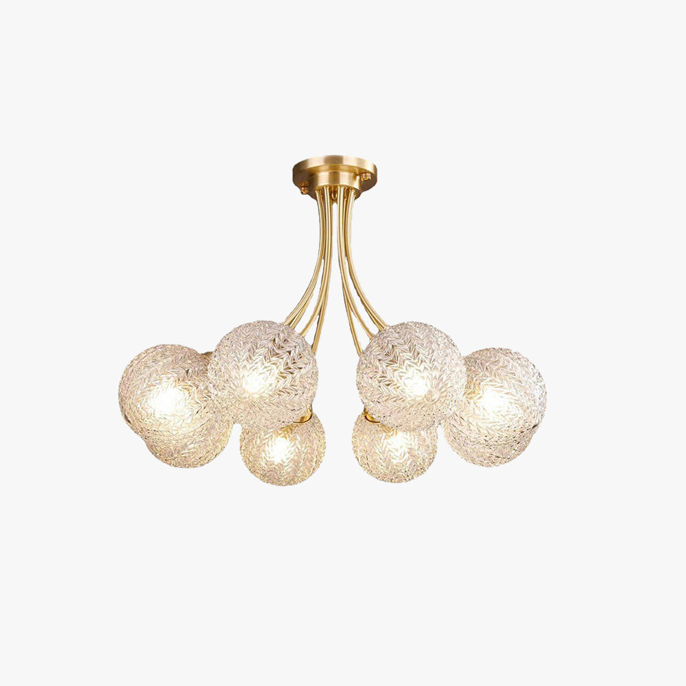 Valentina Moderne Metaal Glas Inbouwmontage Plafondlamp Slaapkamer