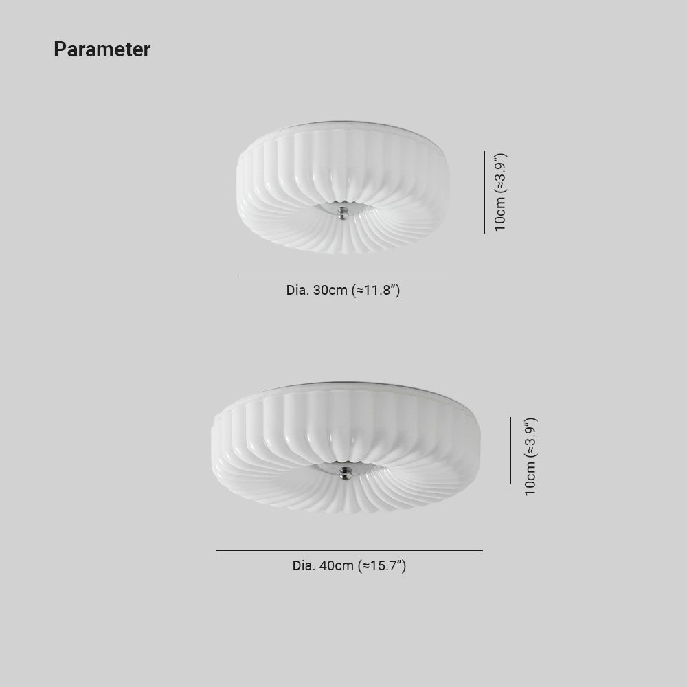 Quinn Modern LED Glas Plafondlamp Slaapkamer Woonkamer