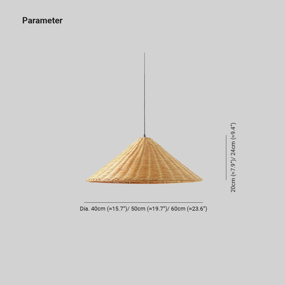 Muto Vintage Met de Hand Gemaakt LED Rotan Hanglampen Woonkamer