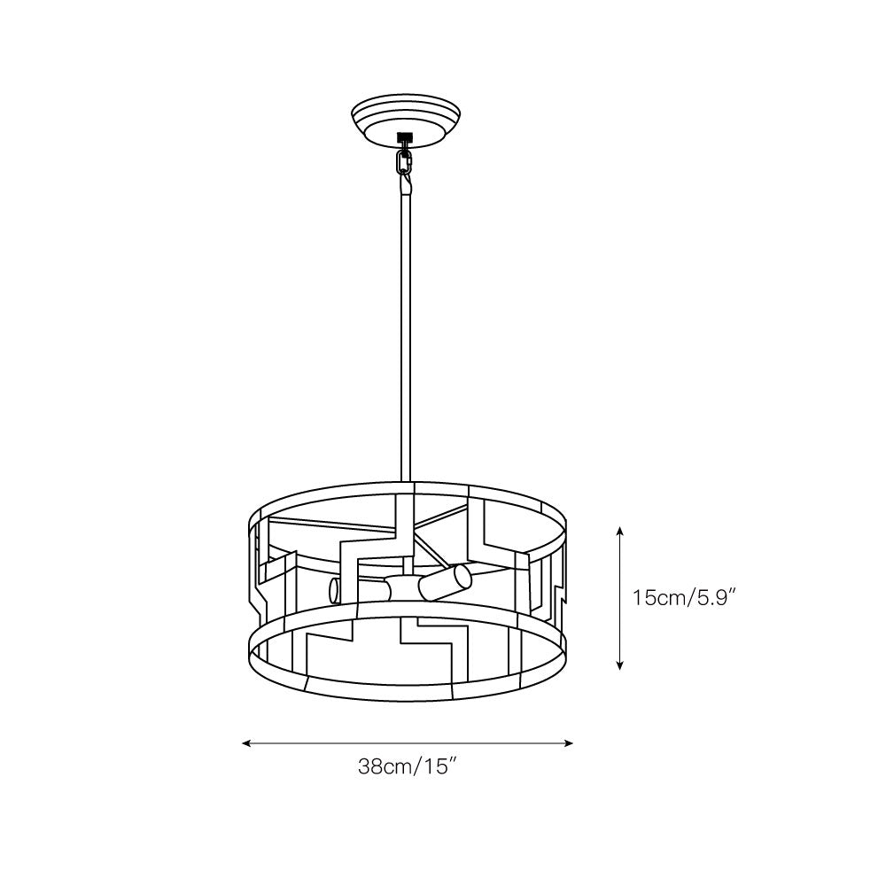 Matrix Goud hanglamp