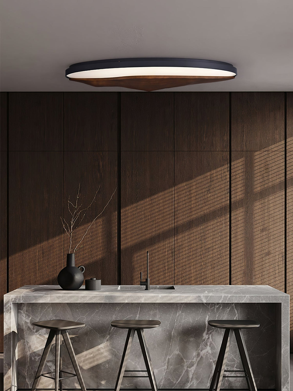 Vishaarae Scandi houten plafondlamp