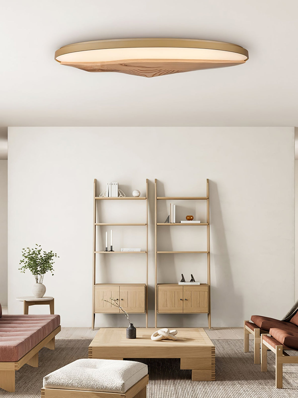 Vishaarae Scandi houten plafondlamp