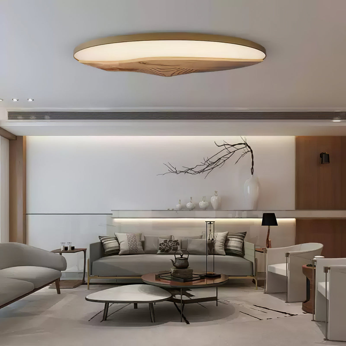 Vishaarae Scandi houten plafondlamp