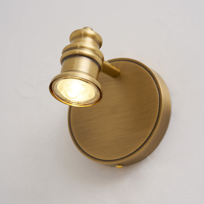 Corten messing wandlamp