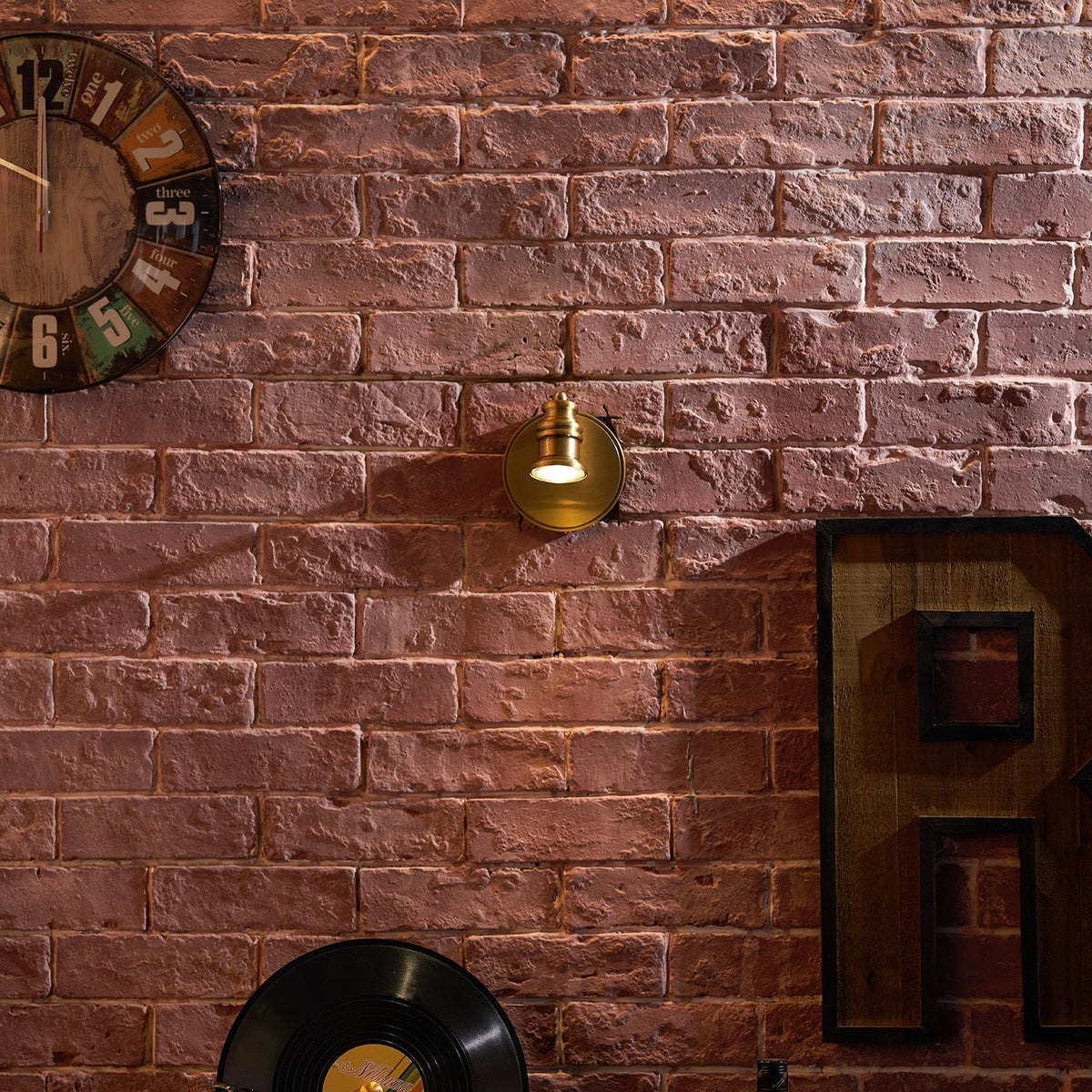 Corten messing wandlamp