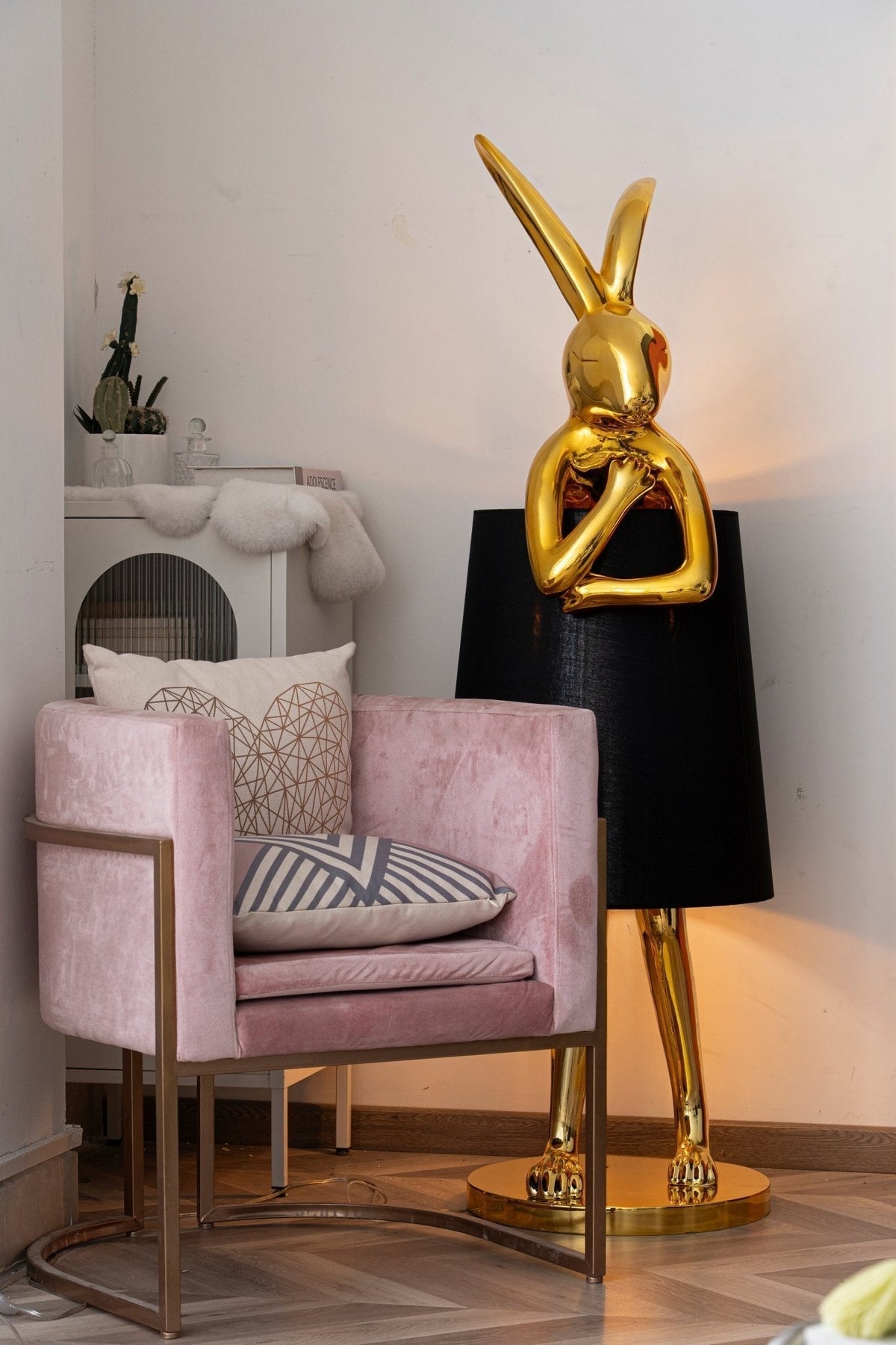 Sedr Luxe vloerlamp met silhouet van een konijn