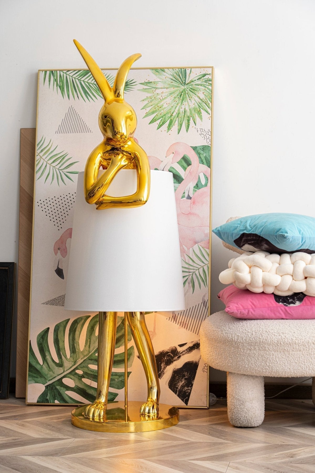 Sedr Luxe vloerlamp met silhouet van een konijn