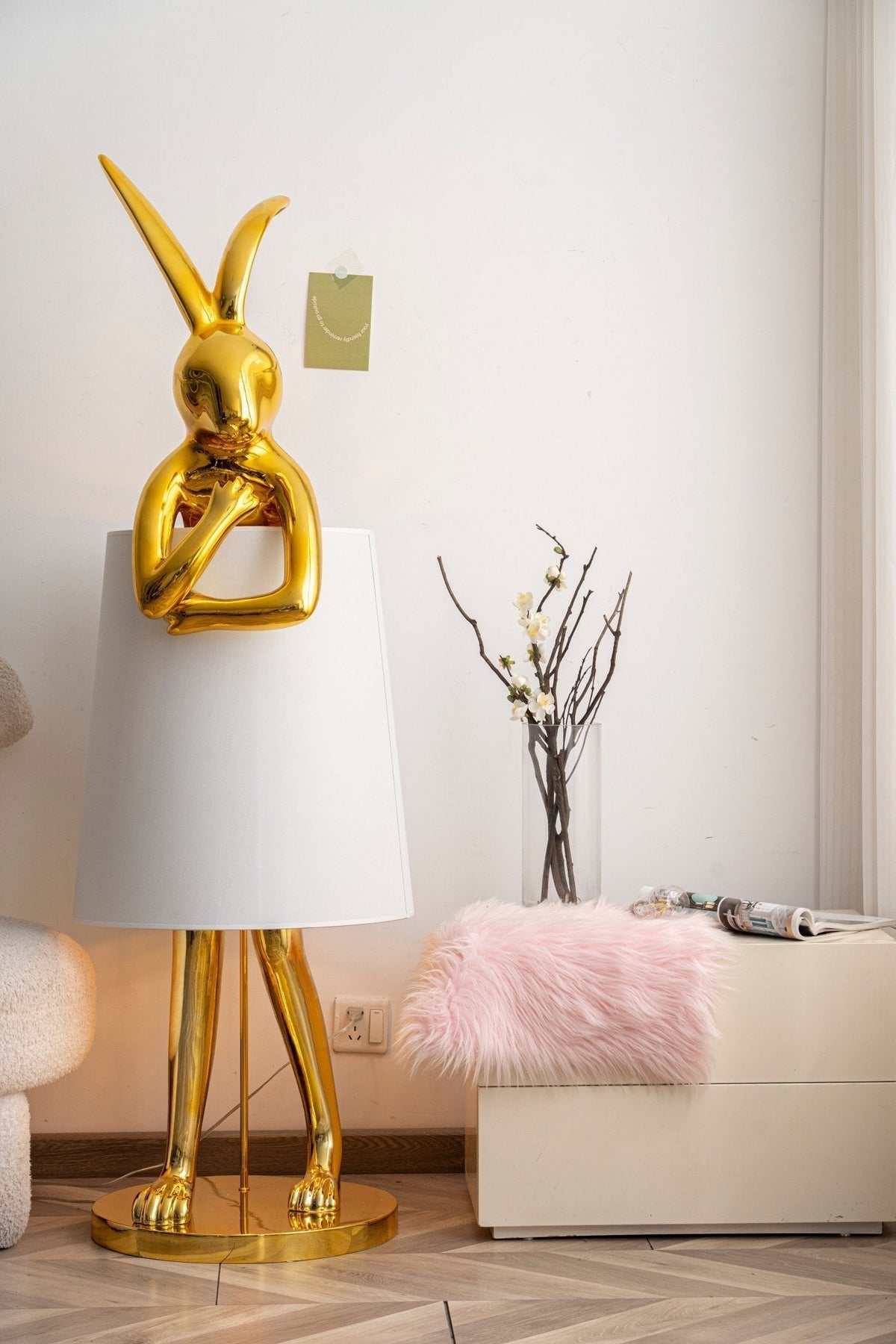 Sedr Luxe vloerlamp met silhouet van een konijn