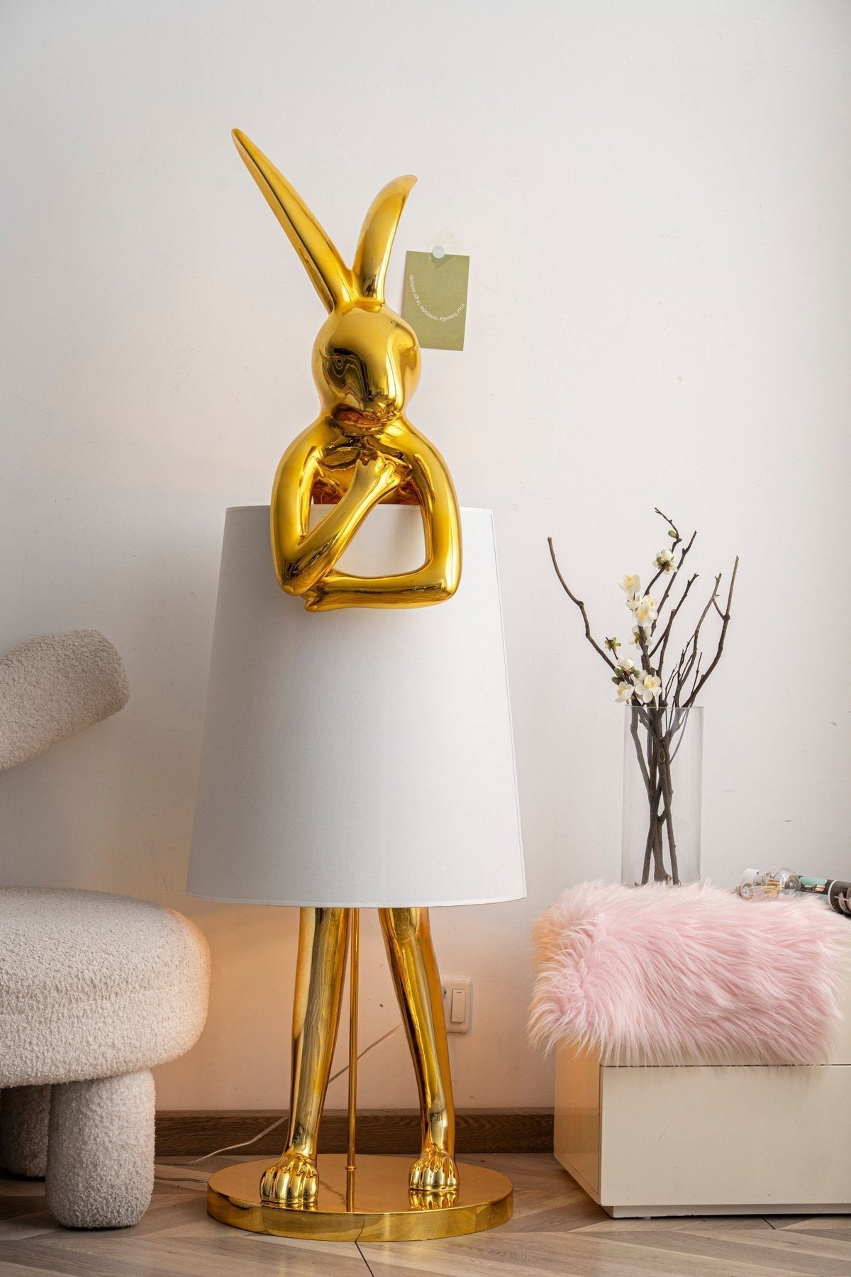 Sedr Luxe vloerlamp met silhouet van een konijn