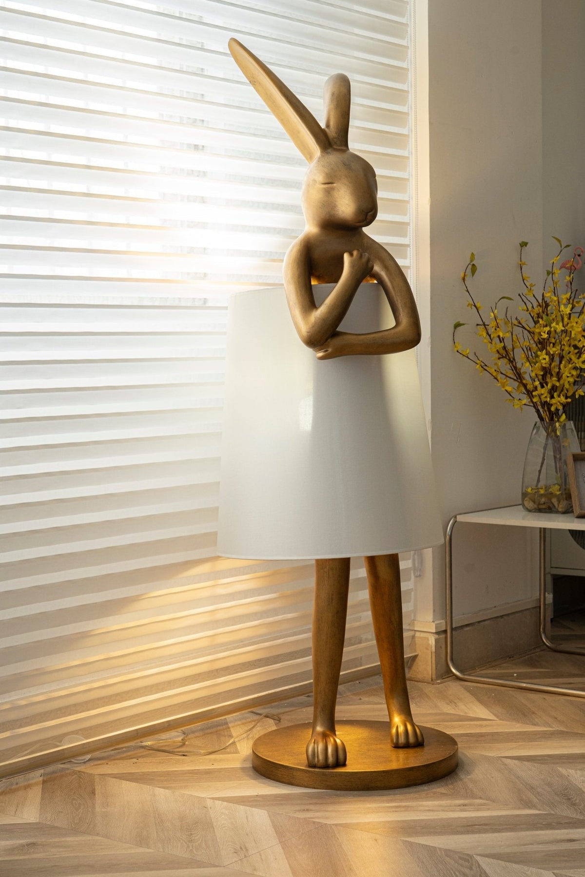 Sedr Luxe vloerlamp met silhouet van een konijn