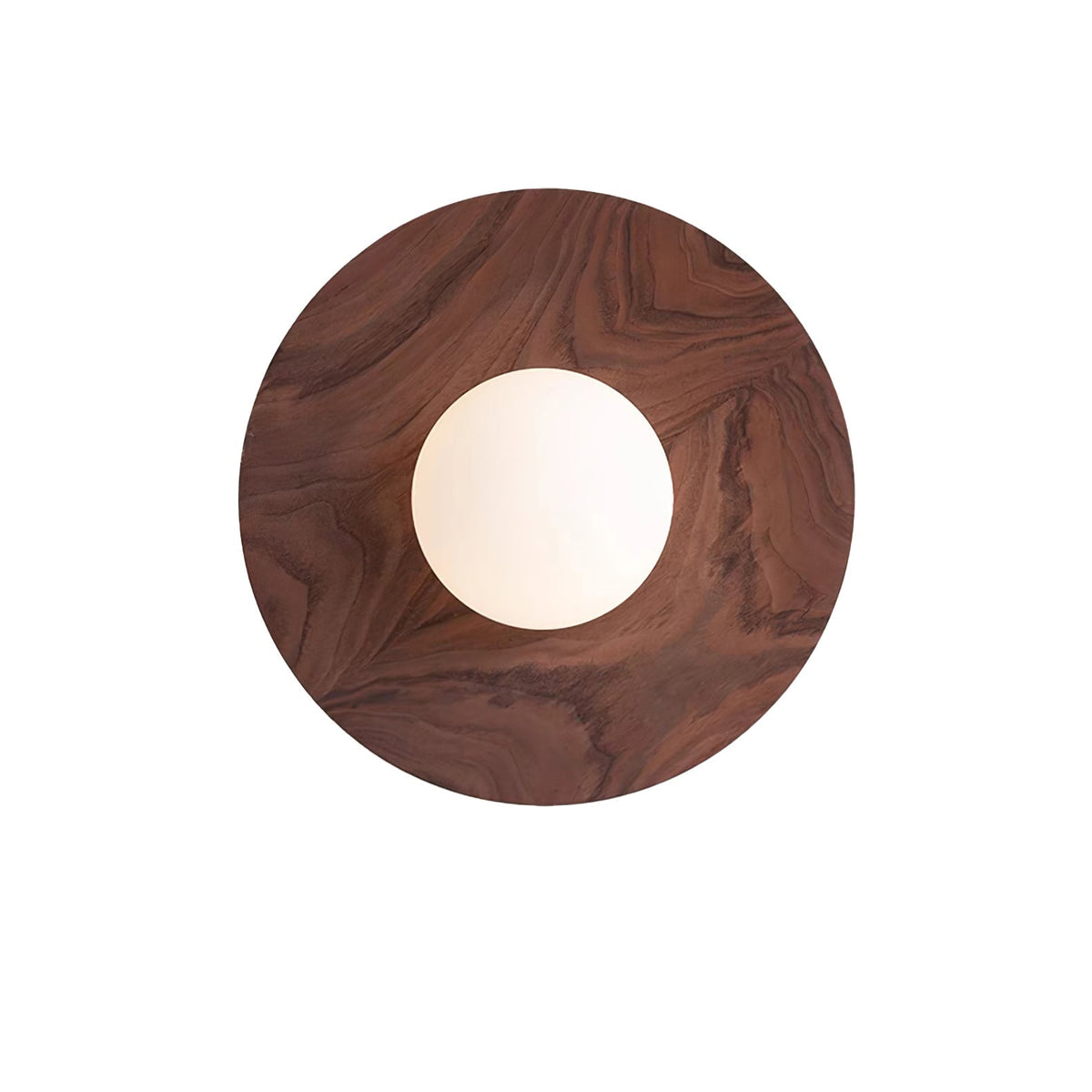 Eloza moderne minimalistische wandlamp van hout en glas