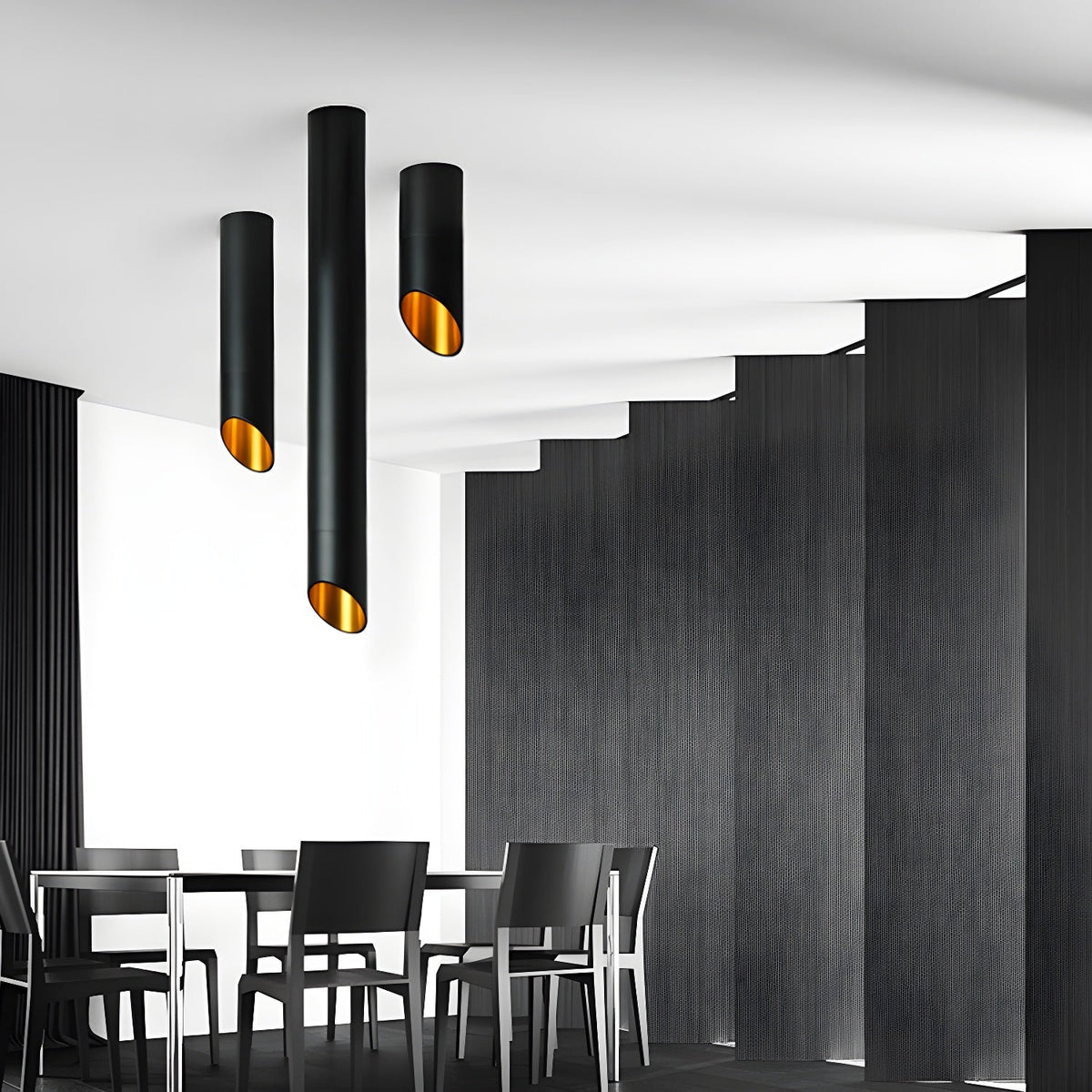 Mirinel Moderne minimalistische buisplafondlamp naar beneden