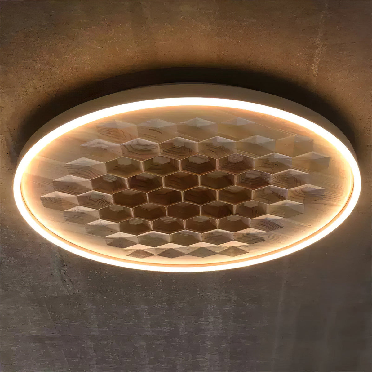 Cevynira Textured brons Vlakke plafondlamp