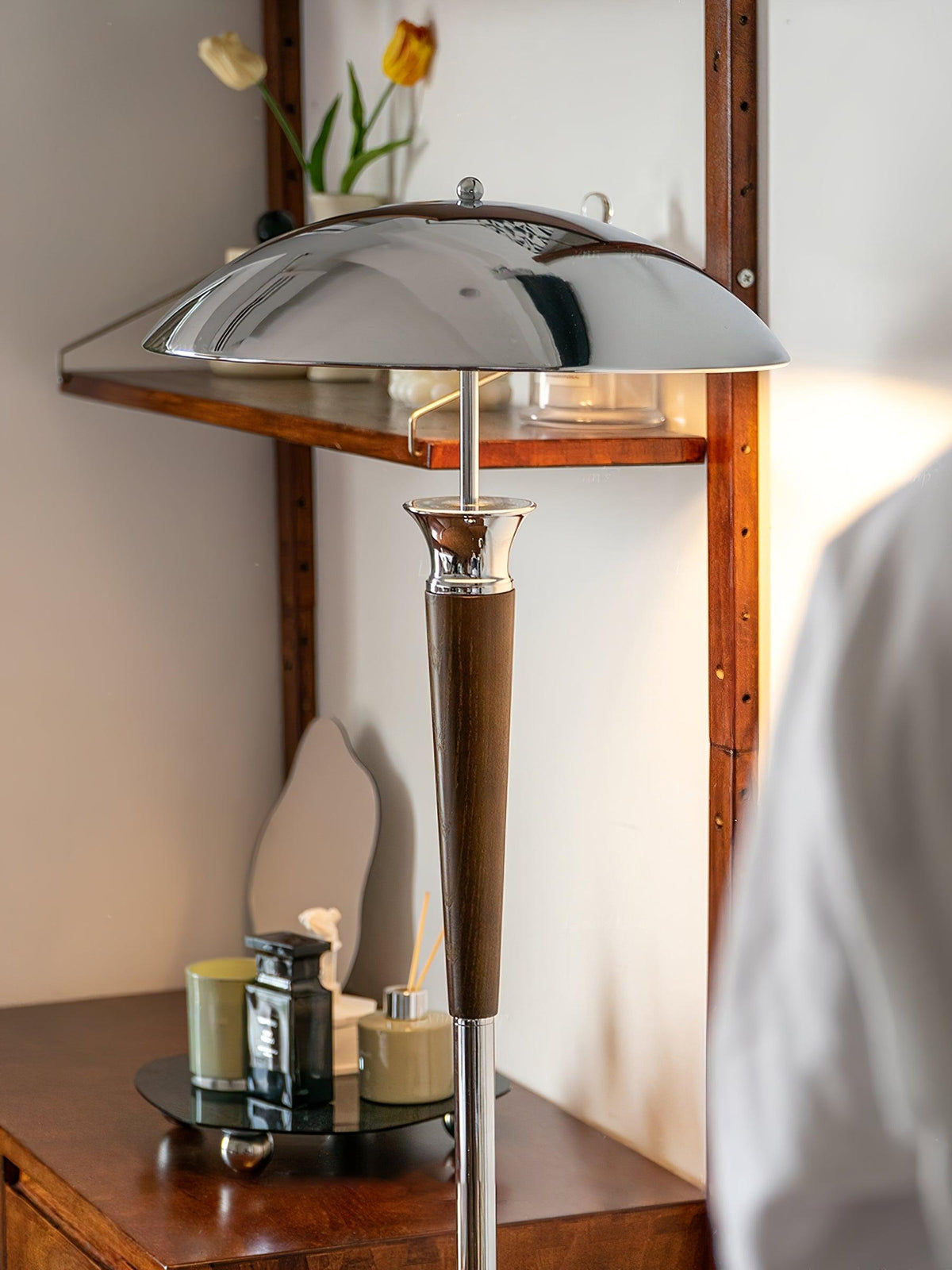 Viraivelle Retro chroom vloerlamp