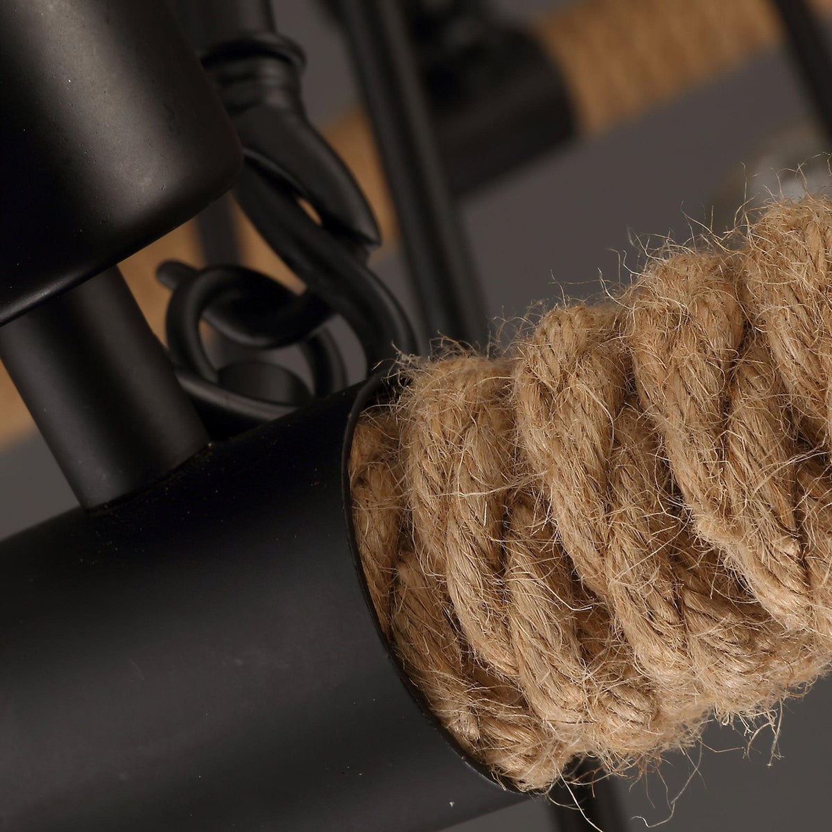 Novien kroonluchter met hennepkabel industriële ronde dubbele ring