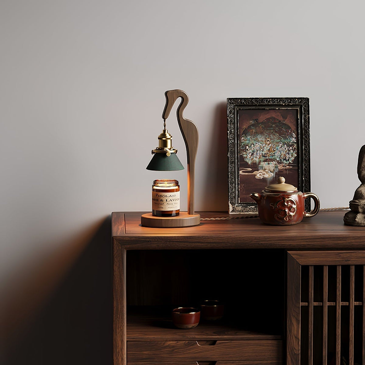 Cyn Hout Kunstzinnige tafellamp