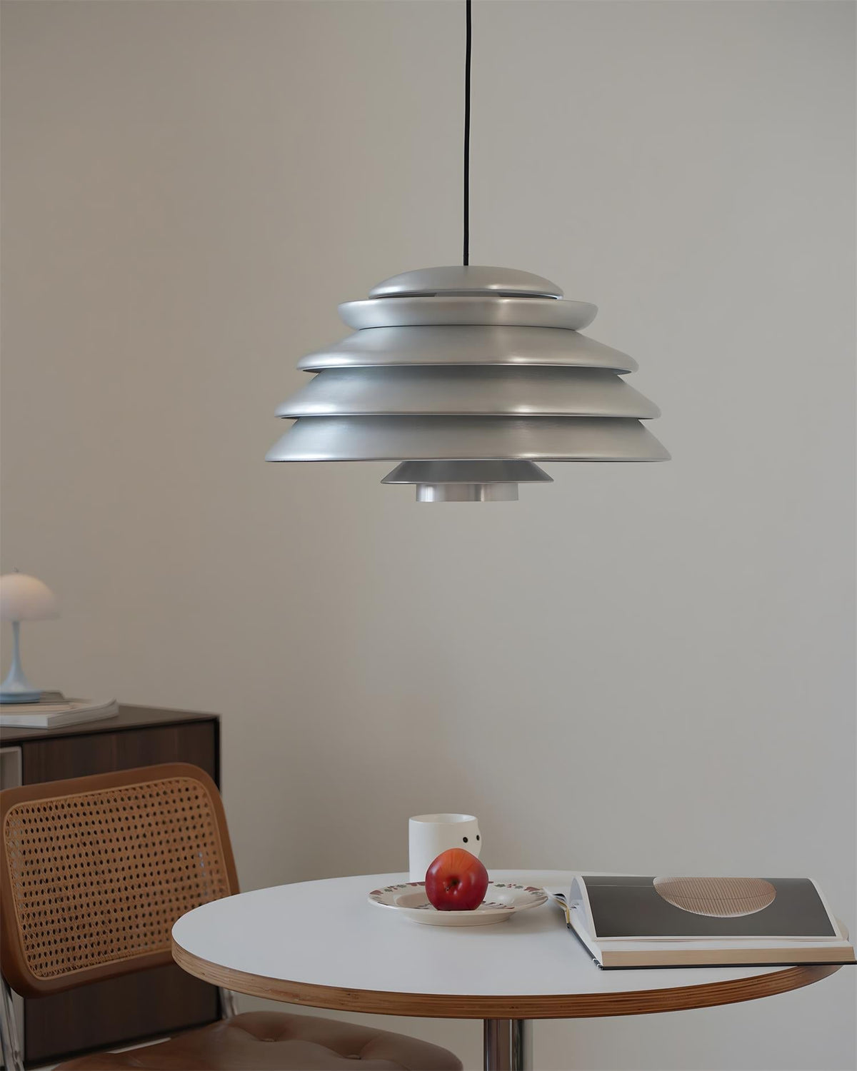 Rivalaine hanglamp oranje aluminium