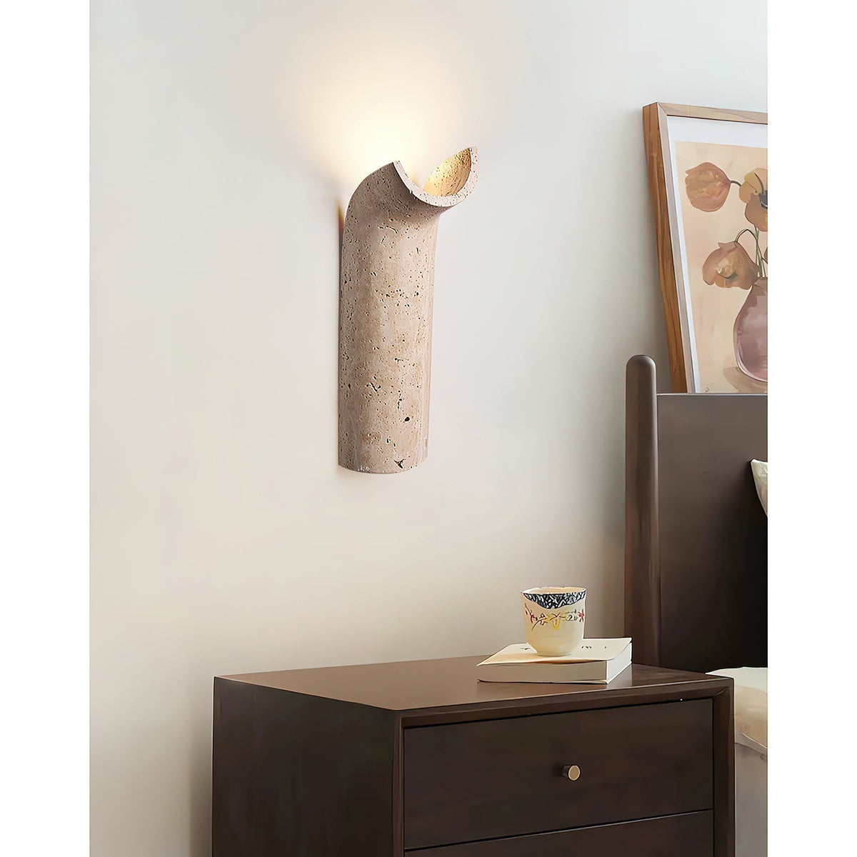 Tula travertin wandlamp