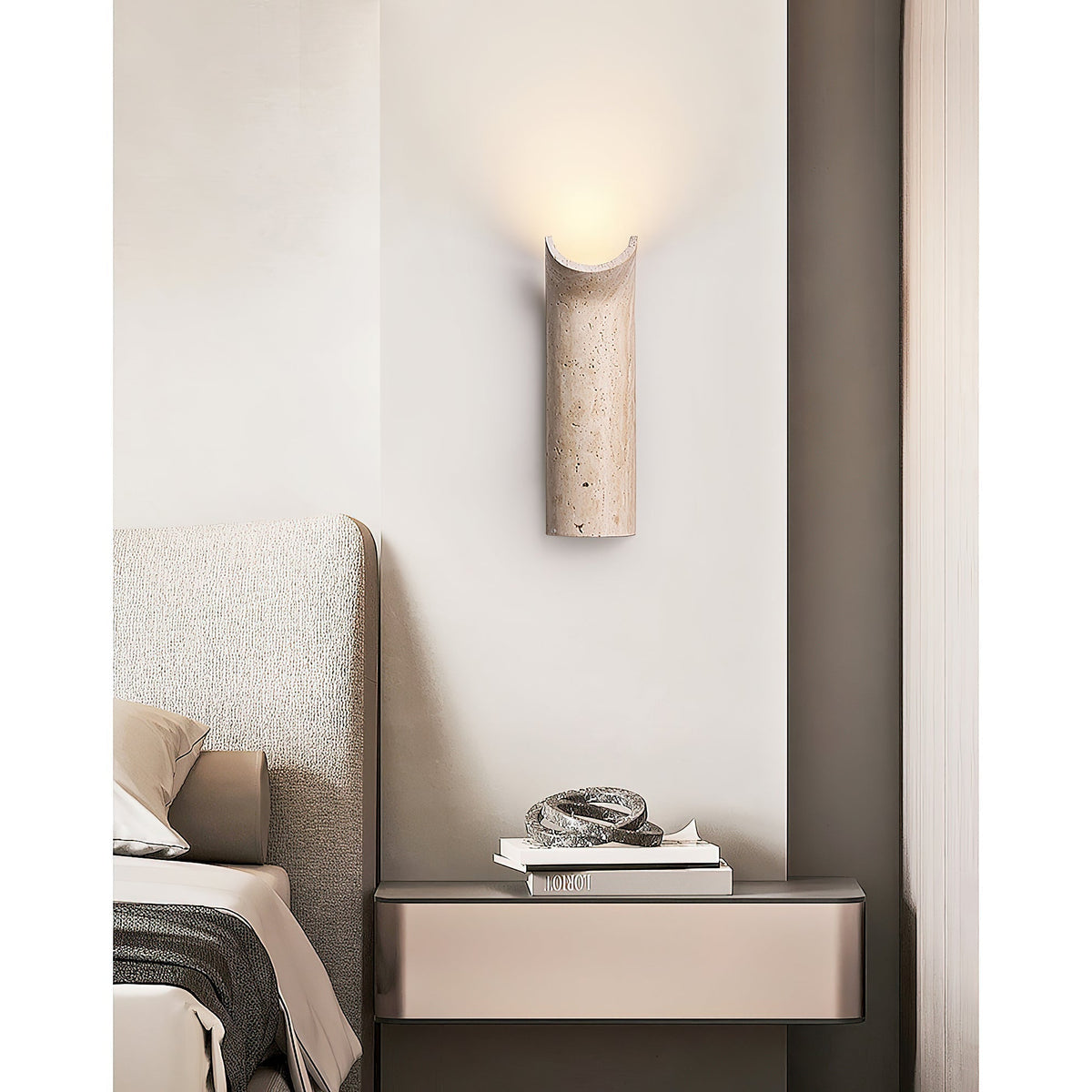 Tula travertin wandlamp