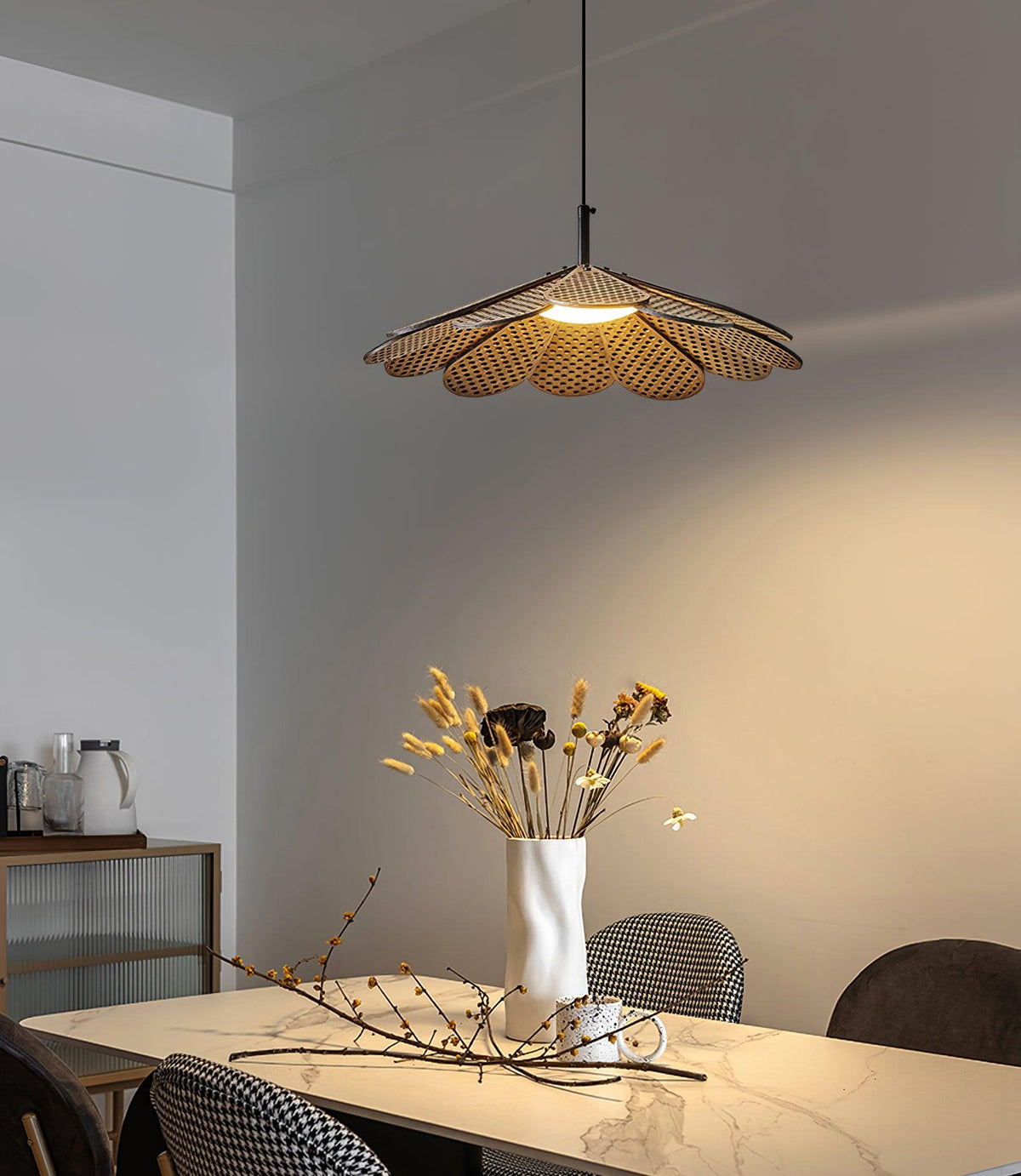 Zevarus Noordse kunst Wabi-Sabi hout hanglamp