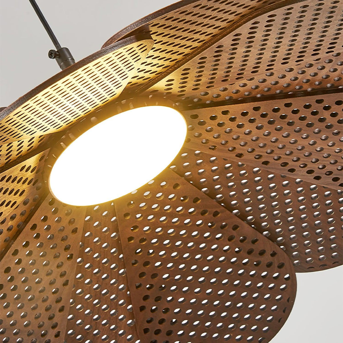 Zevarus Noordse kunst Wabi-Sabi hout hanglamp