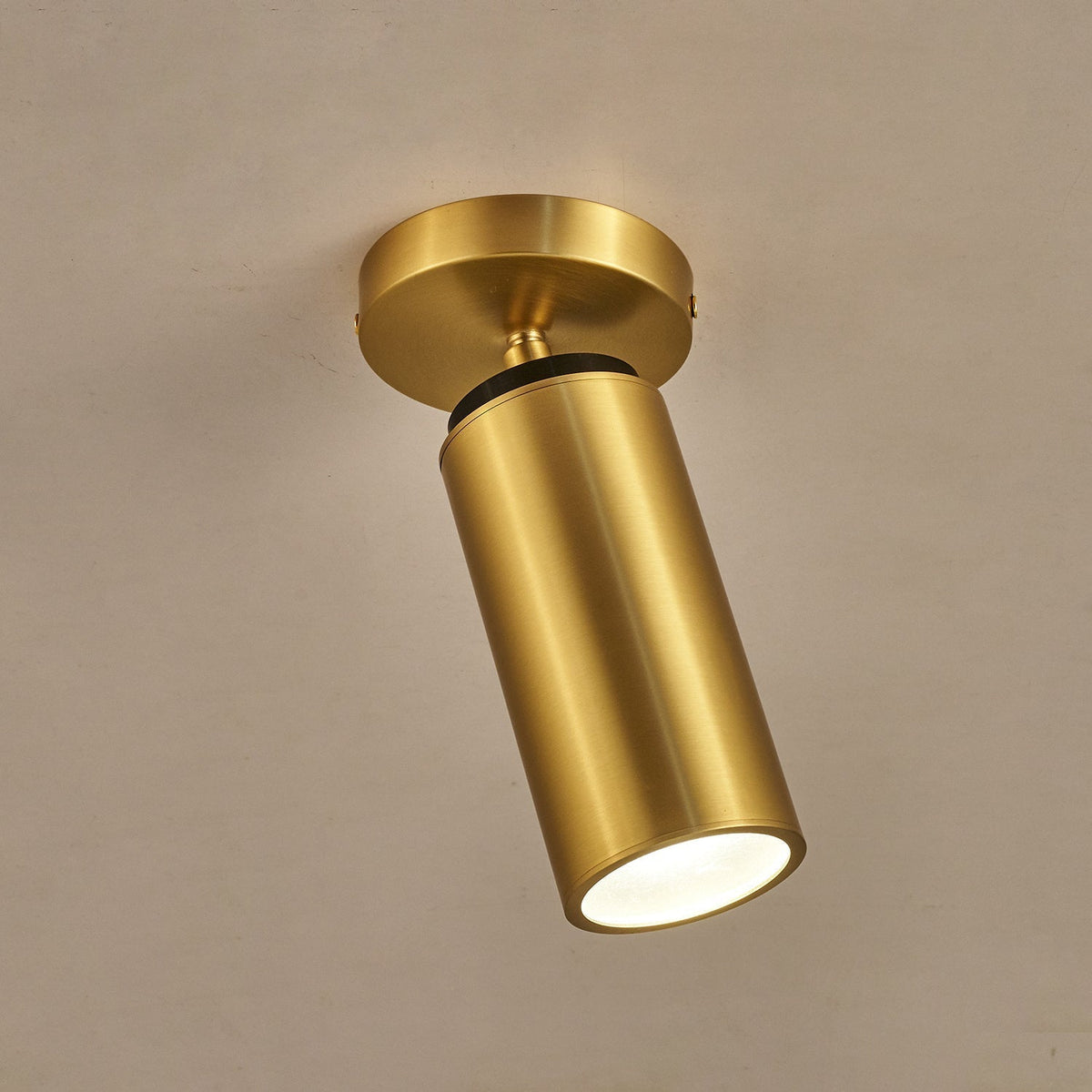 Syloran moderne minimalistische plafondlamp van messing