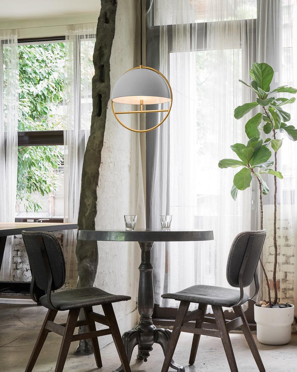 Zephira hanglamp van stalen klassieker
