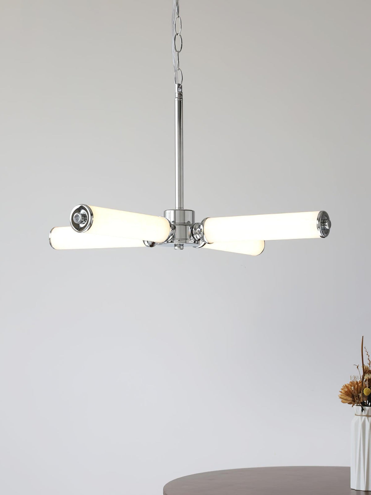 Zoliria Moderne minimalistische kroonluchter met geïntegreerde LED en glas