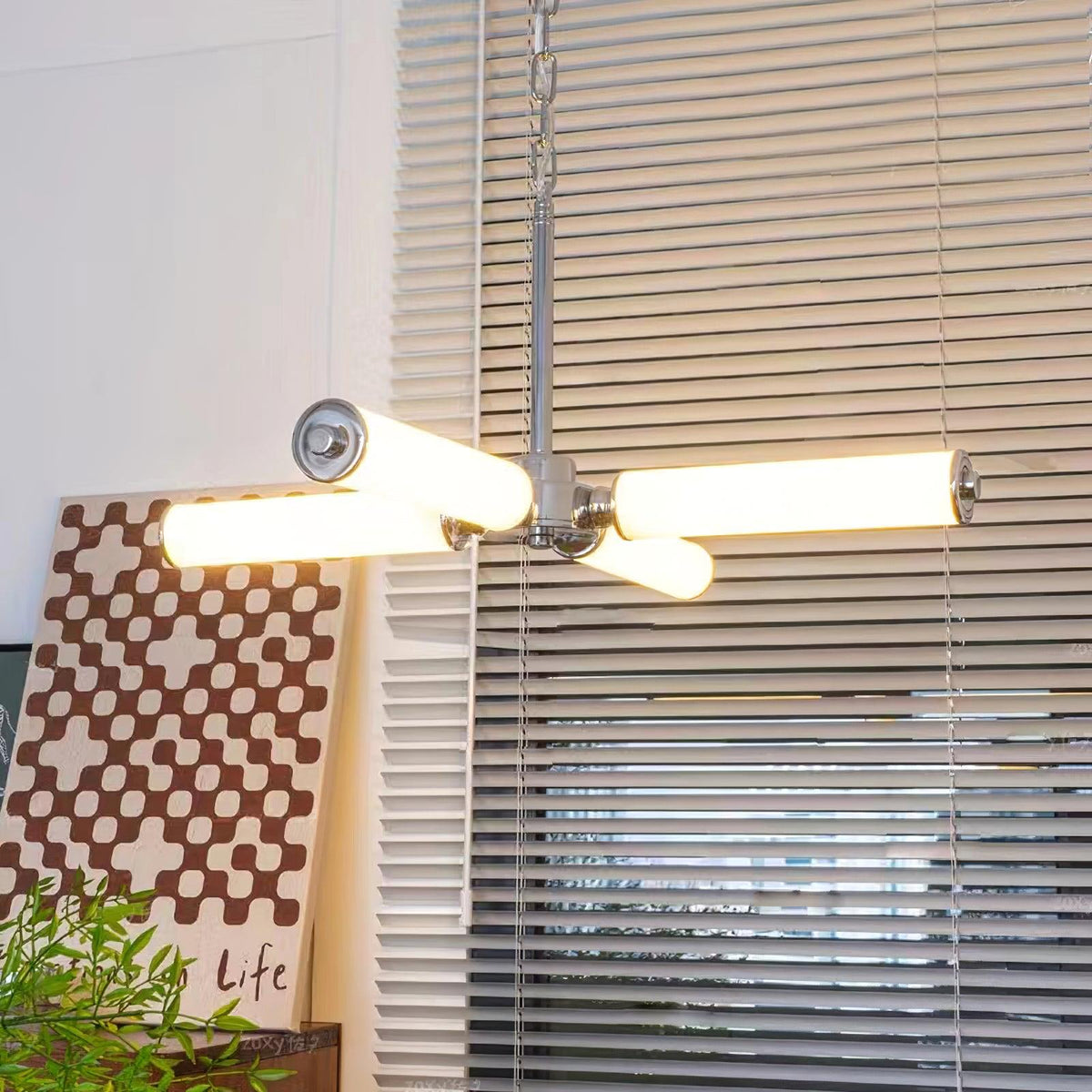 Zoliria Moderne minimalistische kroonluchter met geïntegreerde LED en glas