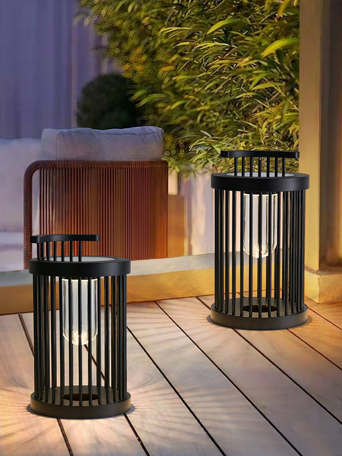 Cage moderne buitenhanglamp van acryl