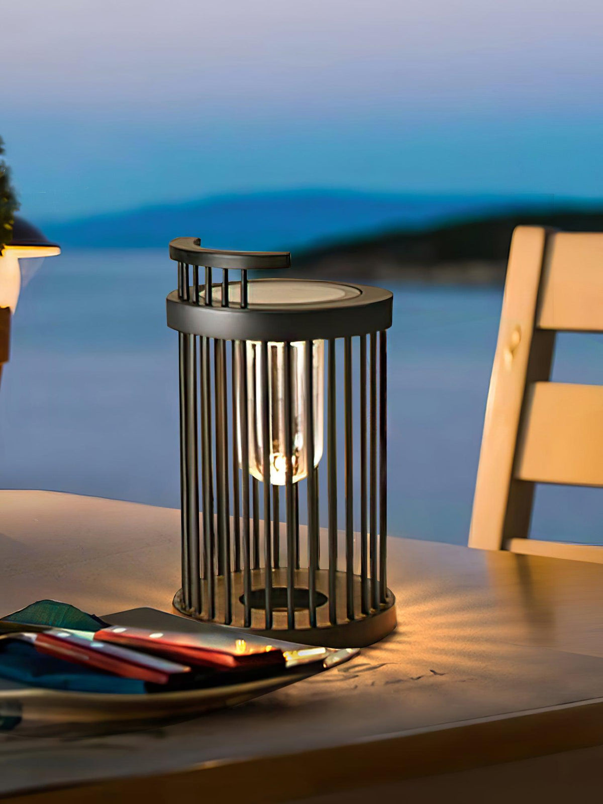 Cage moderne buitenhanglamp van acryl