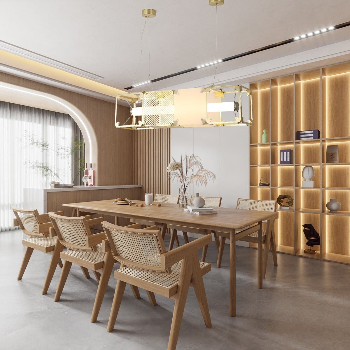 Atheor Premium Noordse kunst messing hanglamp