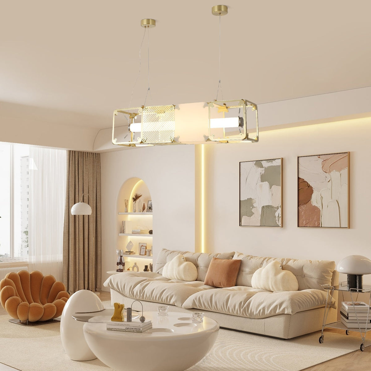Atheor Premium Noordse kunst messing hanglamp