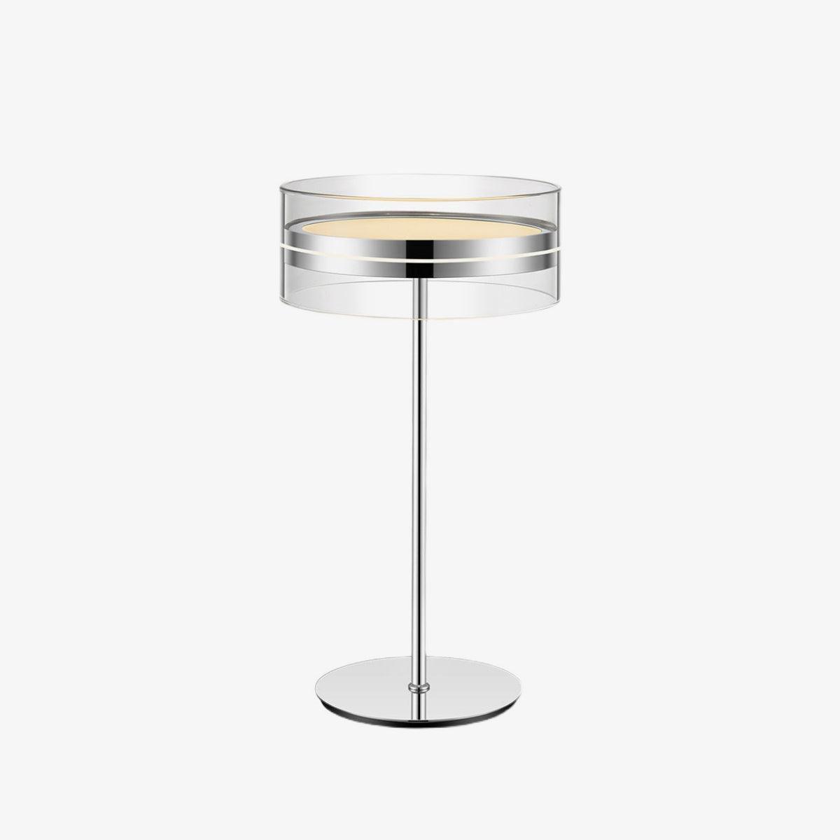 Lioreette tafellamp in chroom en glas