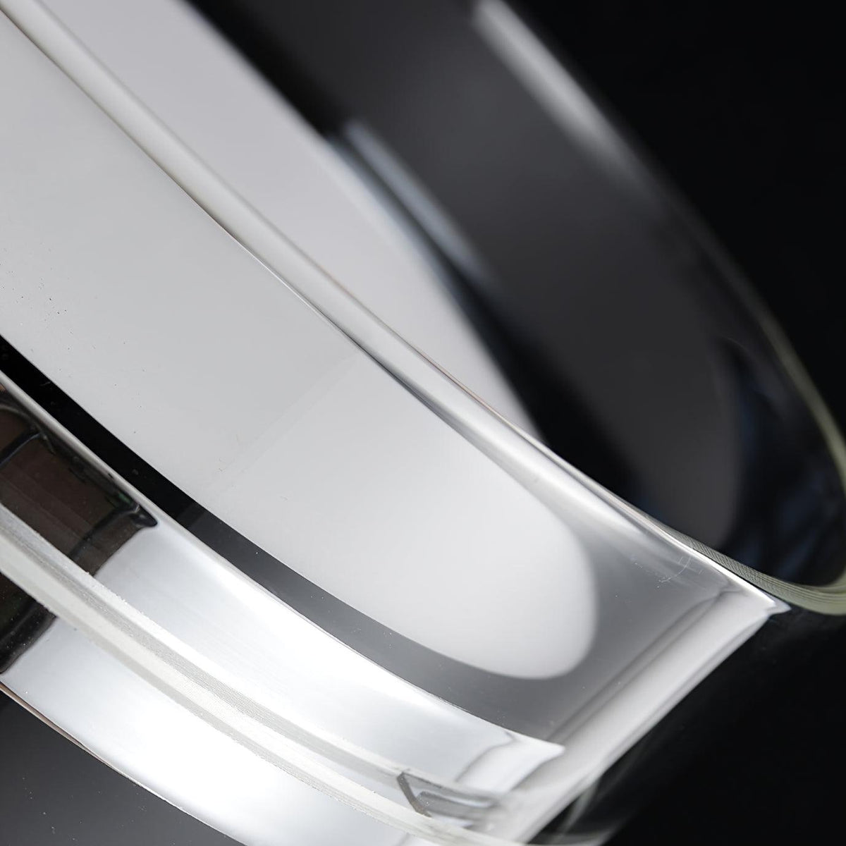 Lioreette tafellamp in chroom en glas