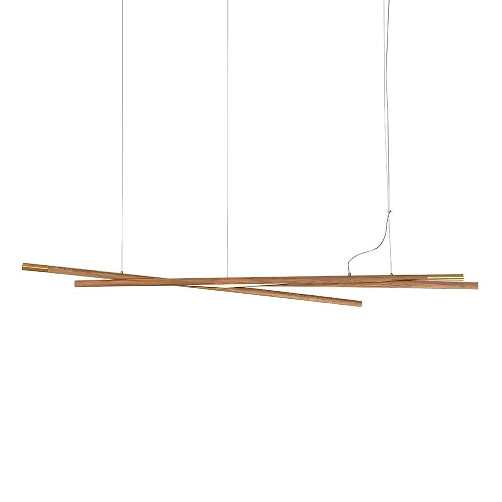 Elvuaine Kroonluchter Houten Lineaire LED