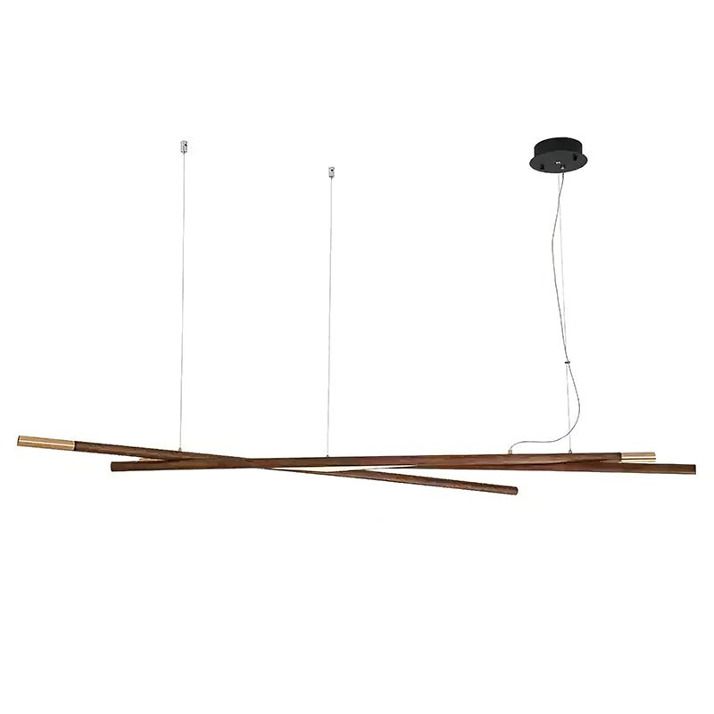 Elvuaine Kroonluchter Houten Lineaire LED