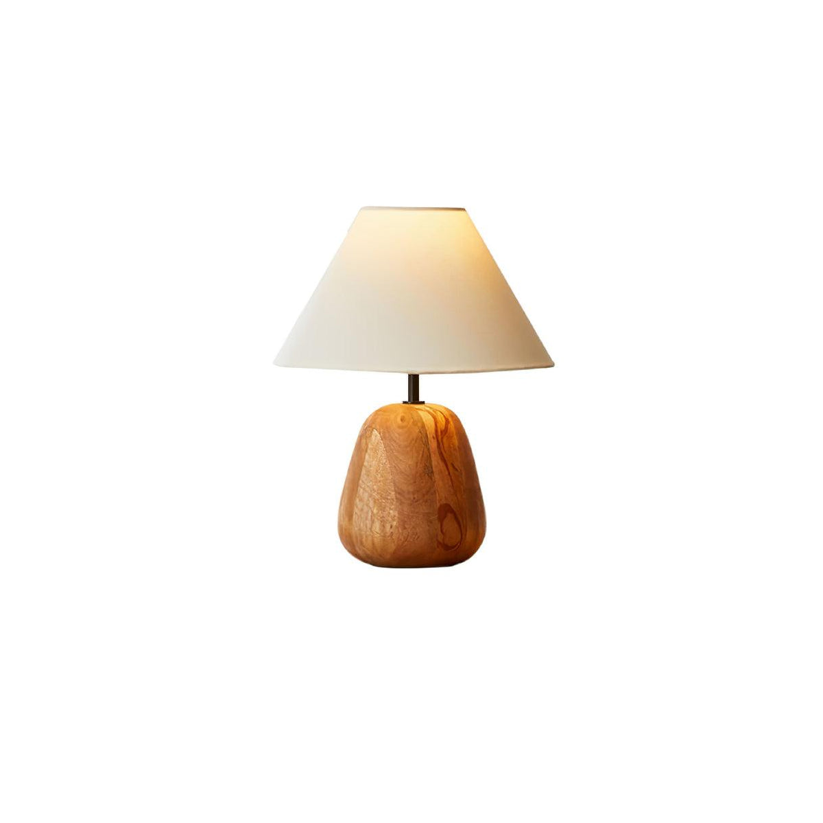 Syloraya moderne tafellamp van hout
