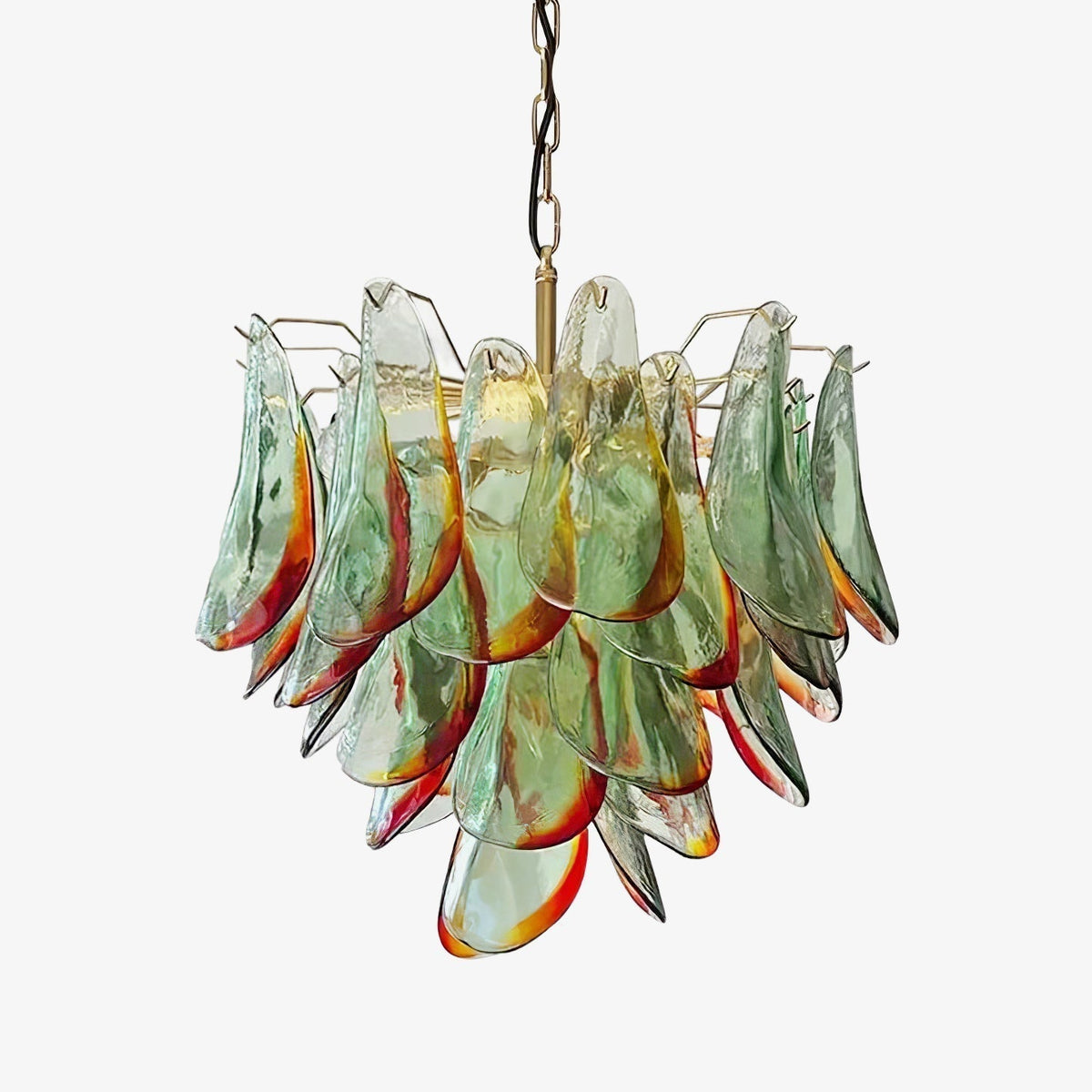 Celoraria Kroonluchter Murano-glas Bloemblaadjes Elegante