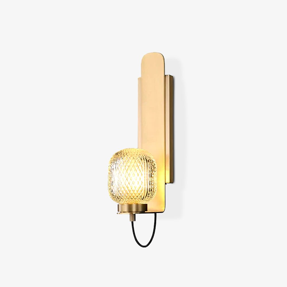 Cresh Premium Noorse kunst wandlamp van messing en glas