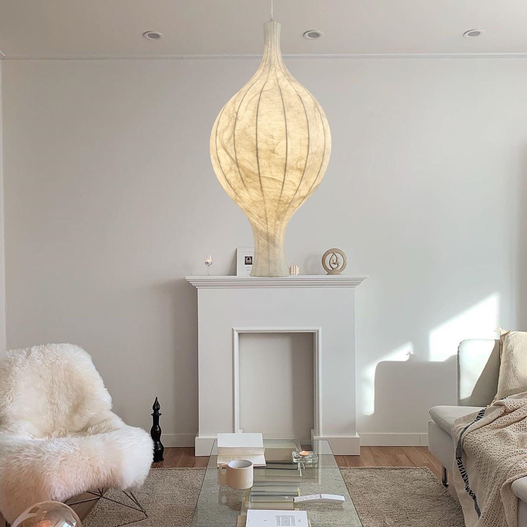Orvelion hanglamp van organische mulberry zijde