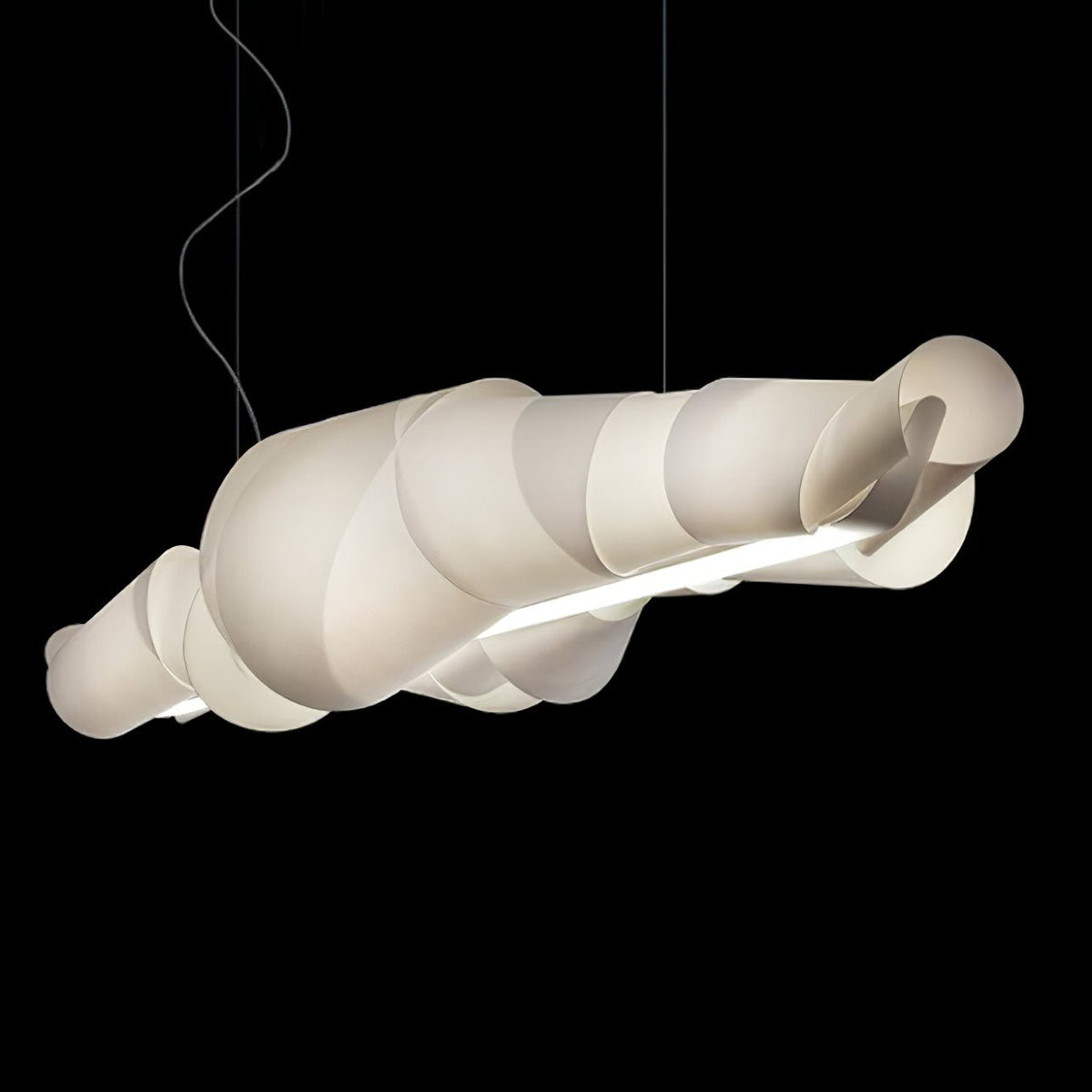 Ribbon Kroonluchter met speelse PVC
