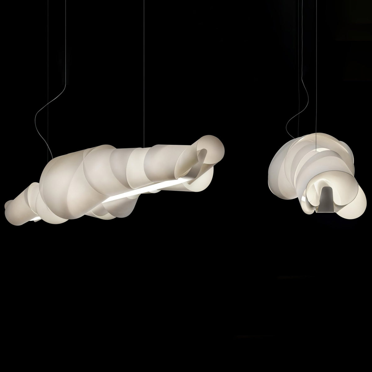 Ribbon Kroonluchter met speelse PVC