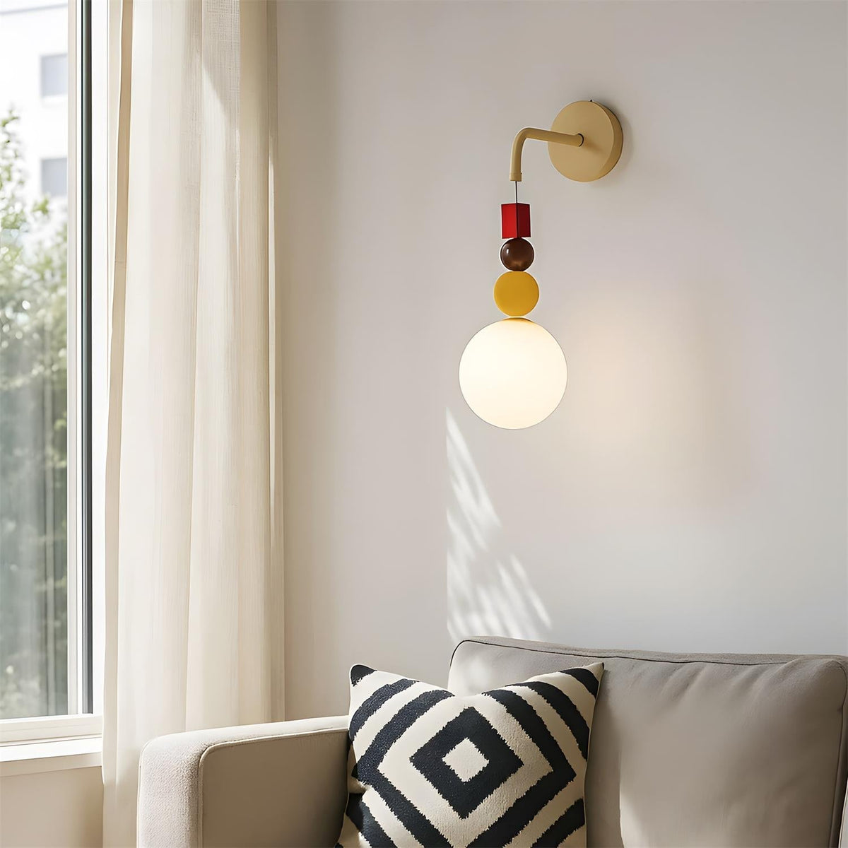 Virauette wandlamp
