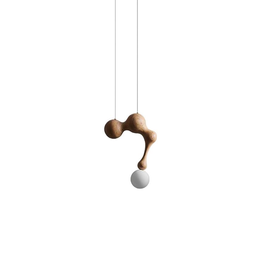 Hale luxe houten hanglamp
